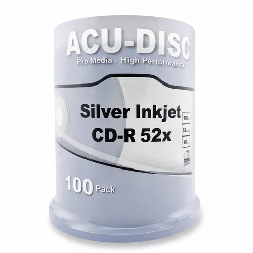 100 blank acu disc silver - blank, acu-disc