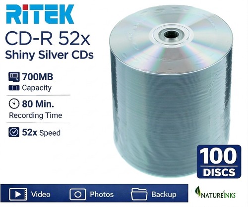 100 ritek thermal blank - ritek, shiny