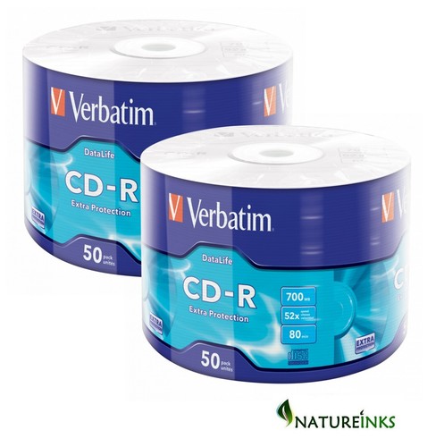 100 verbatim blank 43787 - 100, cd-r