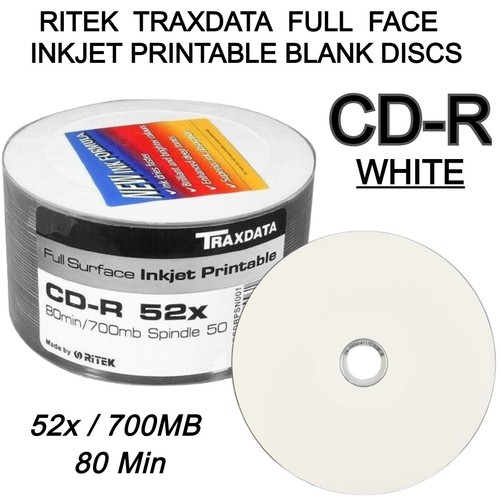 Traxdata inkjet printable r - traxdata, cd-r
