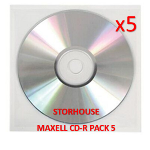 Maxell discs in - 5, sleeves